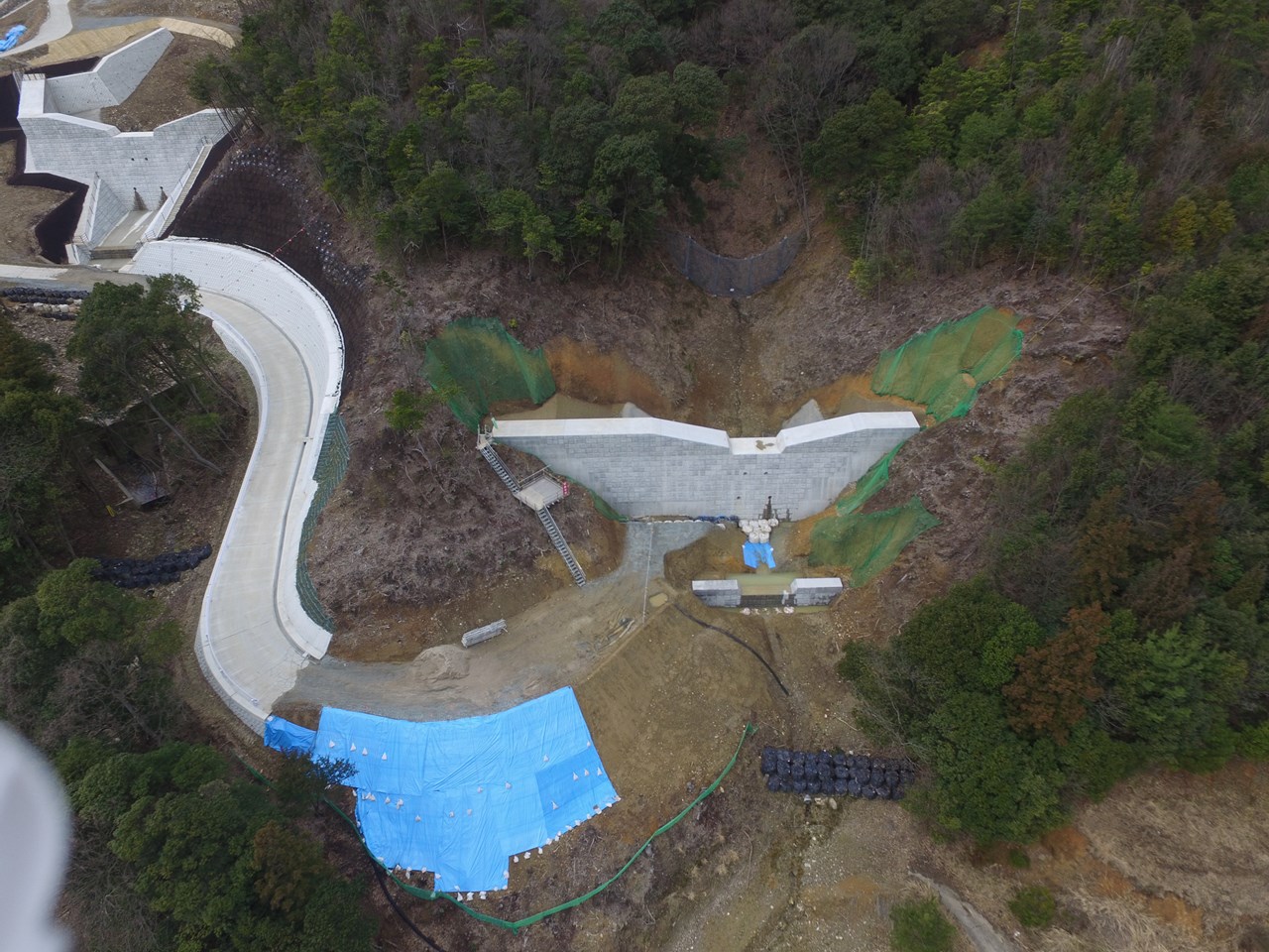 写真：広島西部山系八木１号砂防堰堤