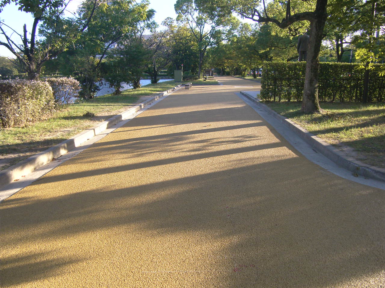 写真：中央公園遠路舗装改良工事