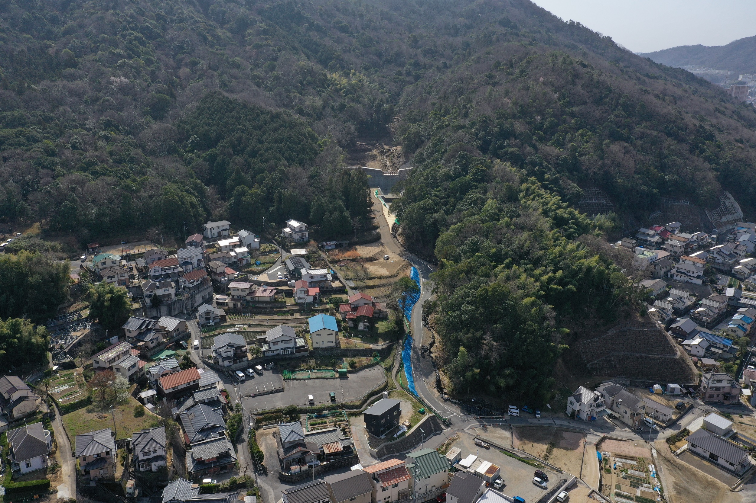 写真：広島西部山系小田川砂防堰堤第２工事